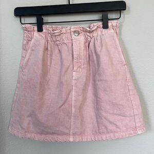 Zara pink denim skirt size 11-12